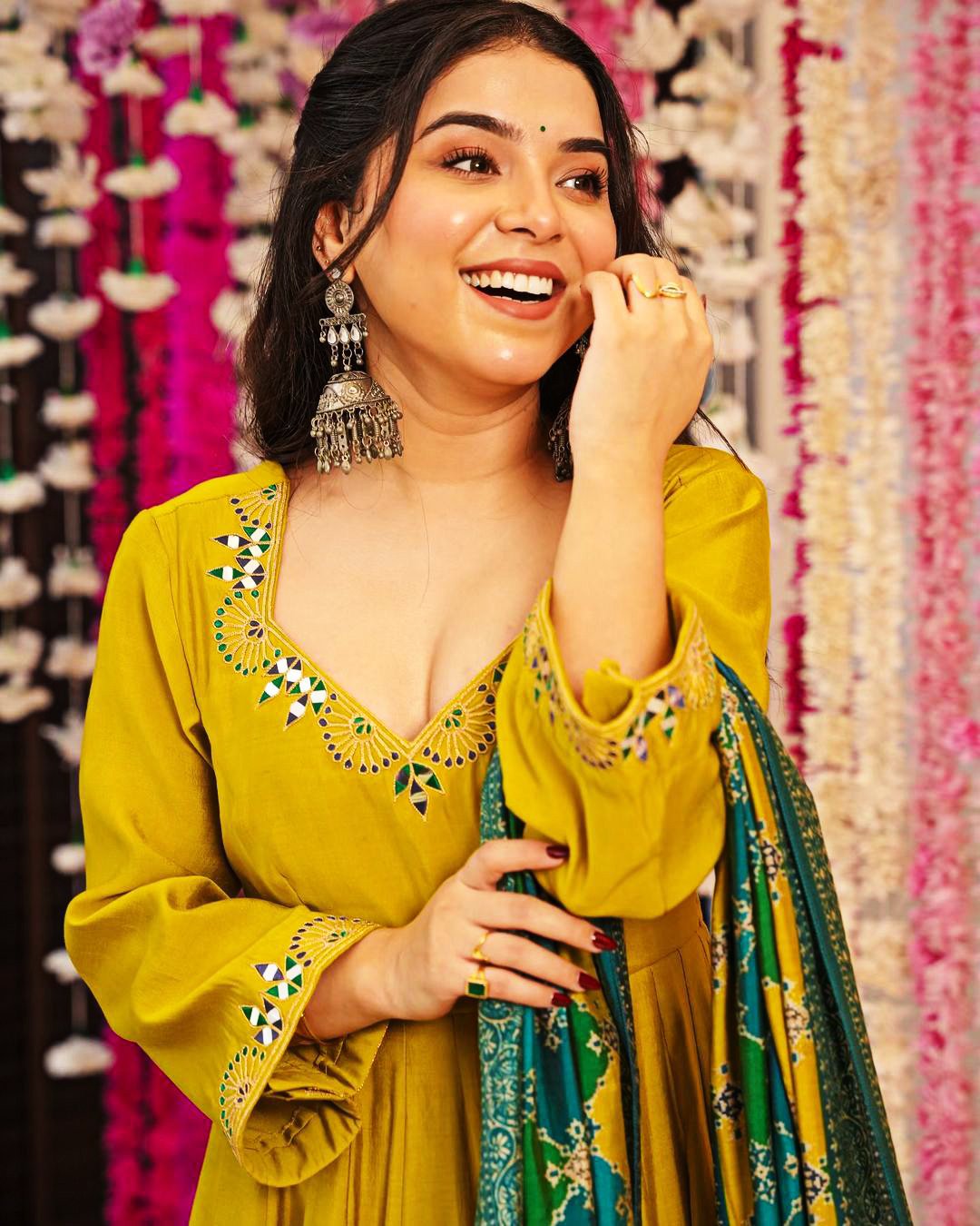 Pure Chinnon With Embroidery Sequence Work Gown And Dupatta Set Fully Stitched Ready To Wear