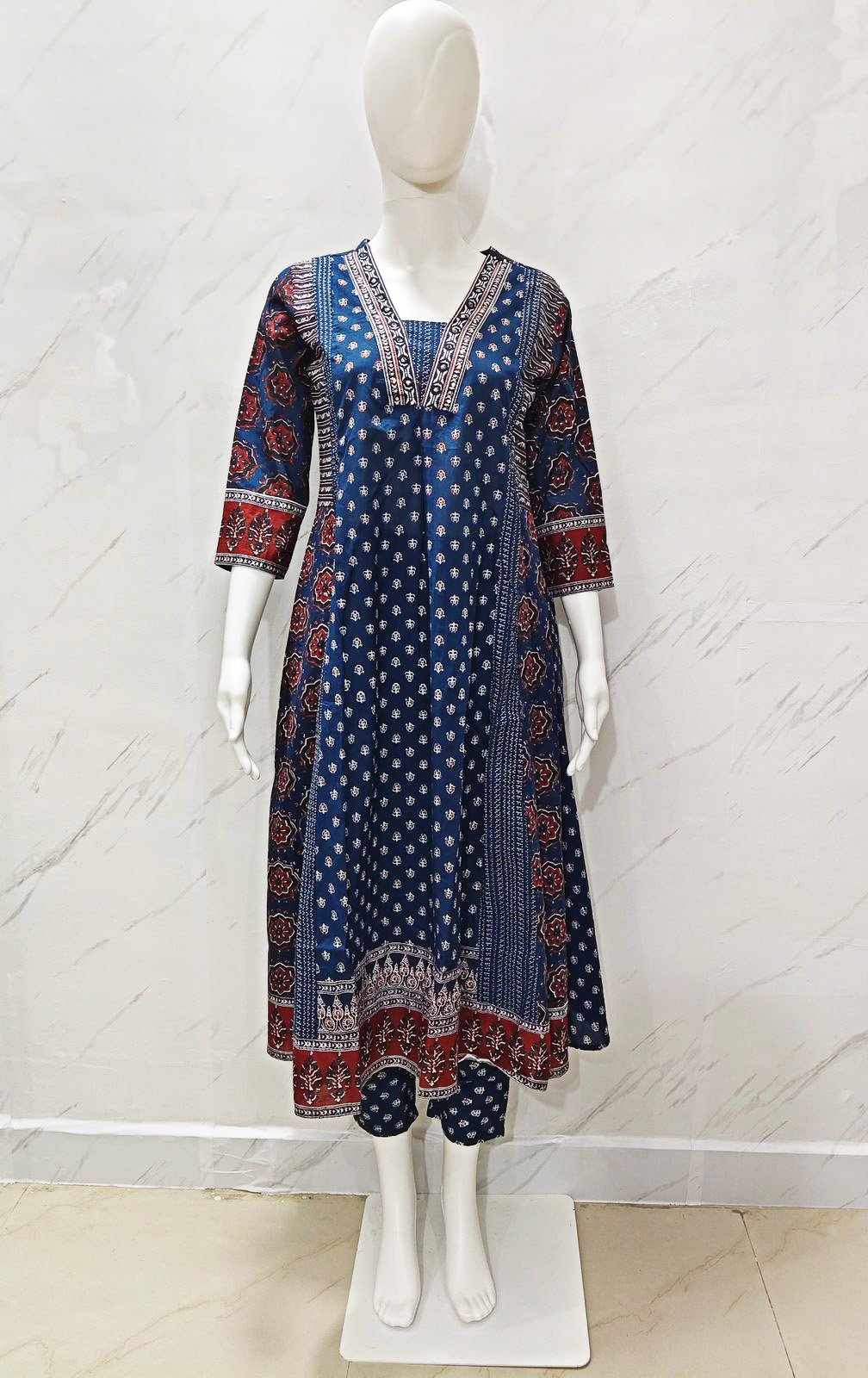 60x60 Pure Cotton Suit Set | Stylish Printed Kurti Pant and duppata - Image 2